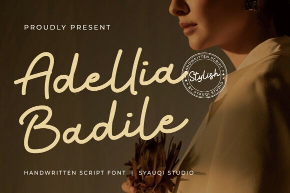 Adellia Badile: The Elegant Script Font for Handmade Brands