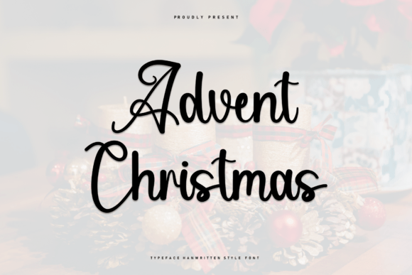 Advent Christmas: A Stylish Script Font for Editorial Design