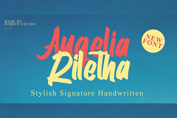 Augelia Riletha: A Stylish Script Font for Modern Web Design