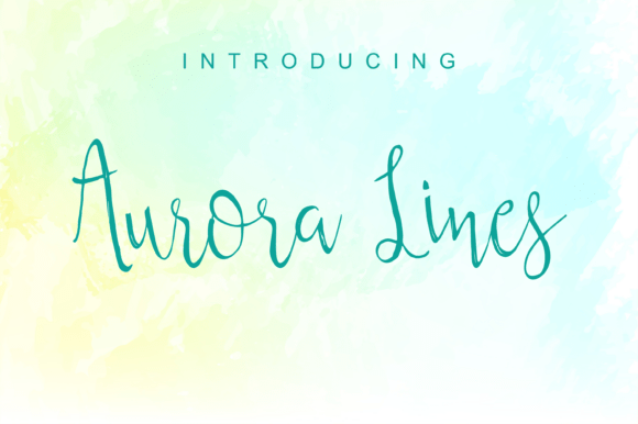 Aurora Lines: The Perfect Script Handwritten Font for Crafters