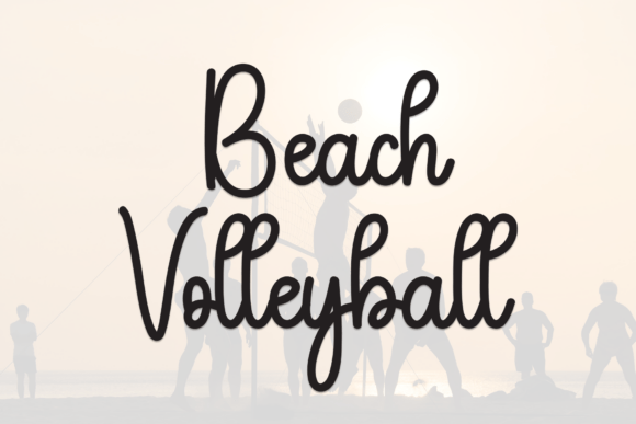 Beach Volleyball Font: A Stylish Script for Modern Design
