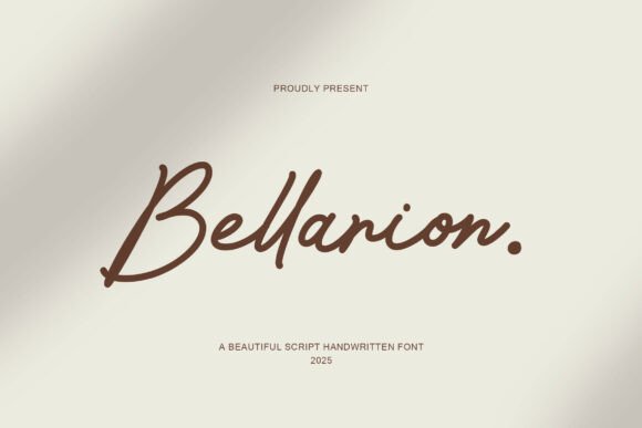 Bellarion: An Elegant Script Font for Editorial Design
