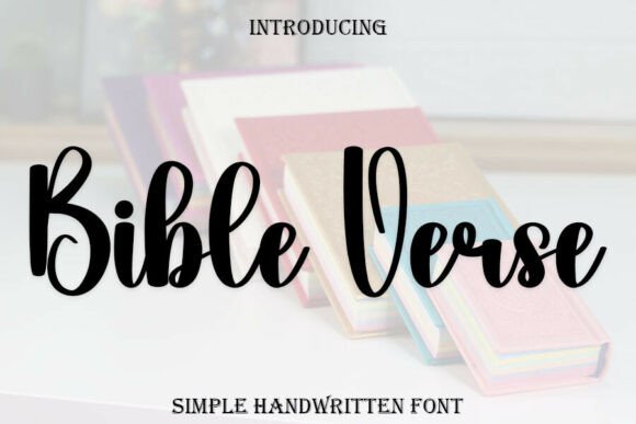 Bible Verse Font: A Soft Script for Editorial Design