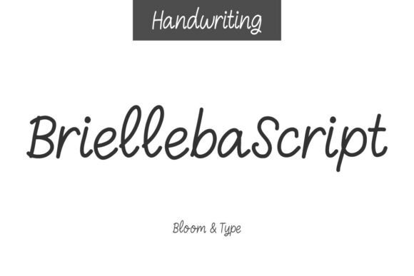 Brielleba: A Charming Script Handwritten Font for Branding