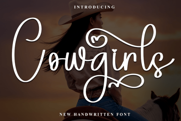 Bringing Cowgirls Script Font to Life in Editorial Design