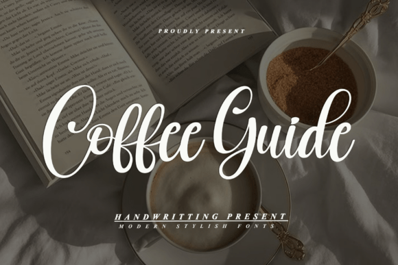 Coffee Guide: A Modern Script Font for Web Design