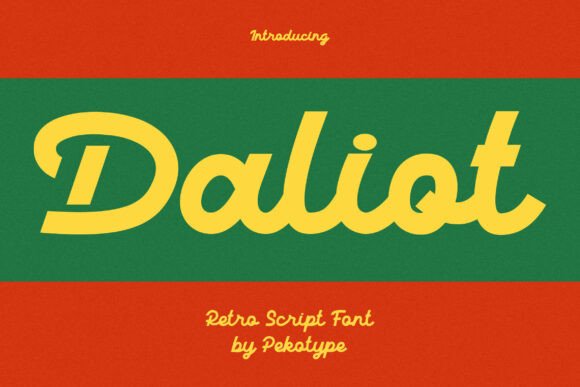 Daliot: A Bold Retro Script for Modern Editorial Design