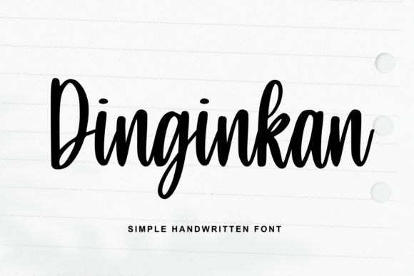 Dinginkan Font: The Playful Script for Handmade Brands