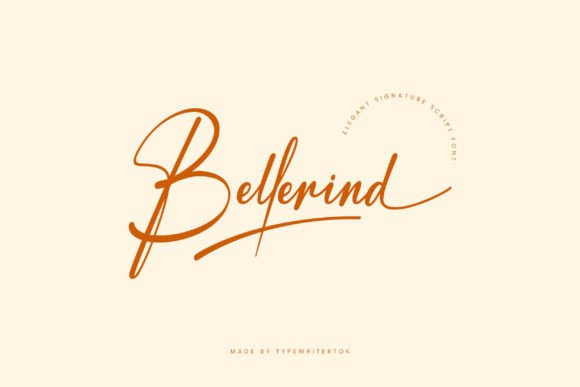 Elevate Your Brand Identity with Bellerind Script Font