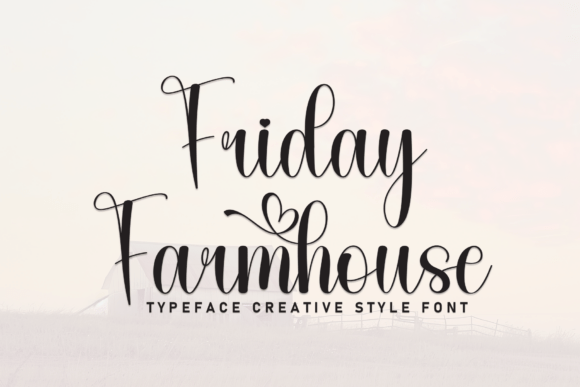 Friday Farmhouse Font for Handmade Brands
