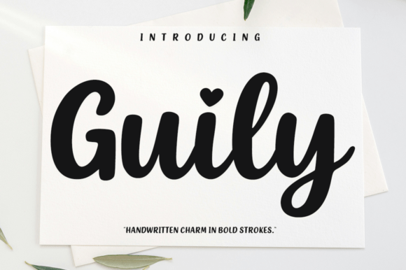 Guily: The Daring Script Font for Handmade Brands