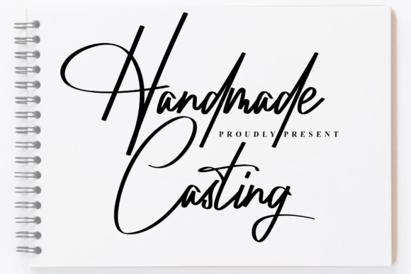 Handmade Casting Font for Elegant Branding