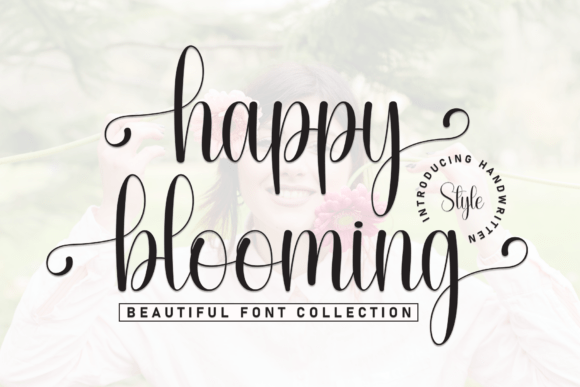 Happy Blooming: A Script Font for Editorial Elegance