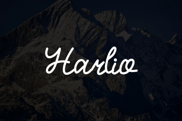 Harlio: A Smooth Script Handwritten Font for Web Design