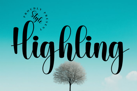 Highling: A Confident Script Font for Digital Branding