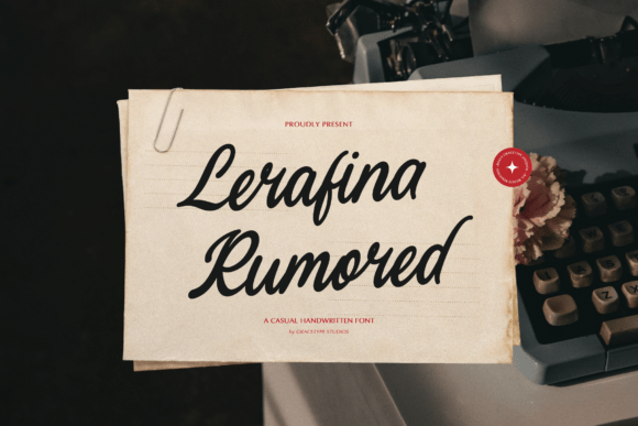 Lerafina Rumored: A Nostalgic Script for Modern Design