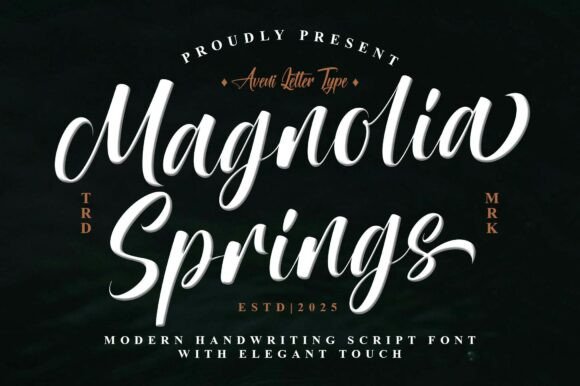 Magnolia Springs: The Elegant Script Font for Branding