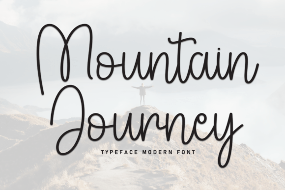 Mountain Journey: A Stylish Script Font for Modern Web Design