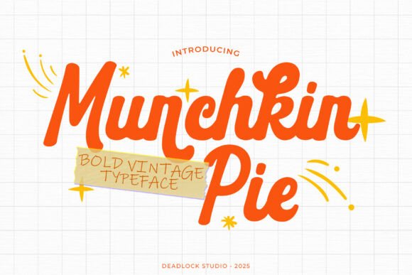 Munchkin Pie: The Retro Script Font for Polished Branding