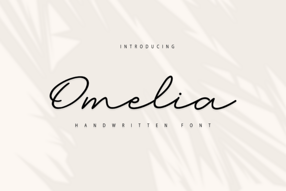 Omelia: The Modern Script Font for Elegant Branding