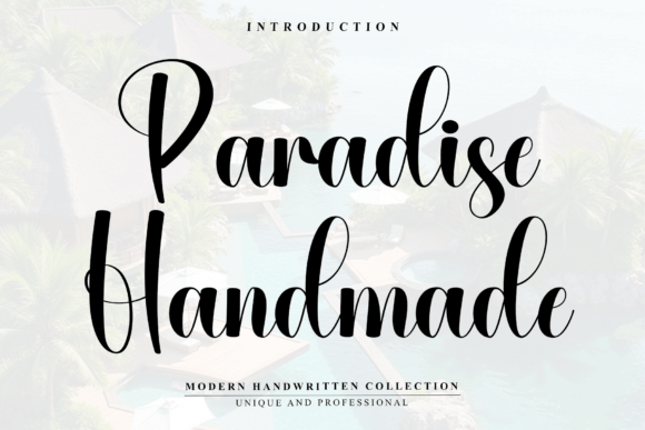Paradise Handmade: A Premium Script Typeface for Web Design
