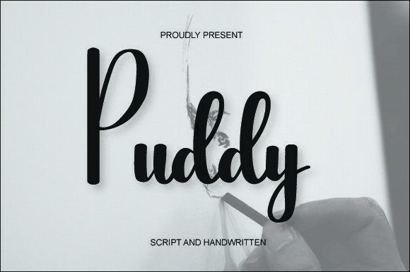 Puddy: A Stylish Script Font for Elegant Editorial Design