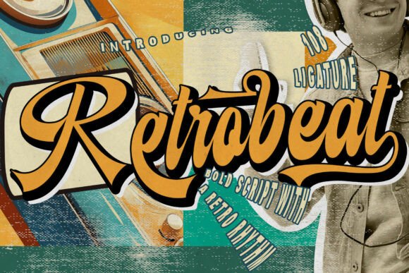 Retrobeat: The Bold Script Font for Retro Crafters