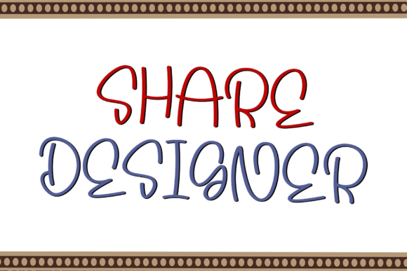 Share Designer: A Modern Script Font for Editorial Elegance