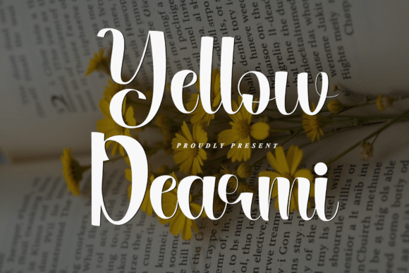 Yellow Dearmi: A Modern Script Font for Campaigns